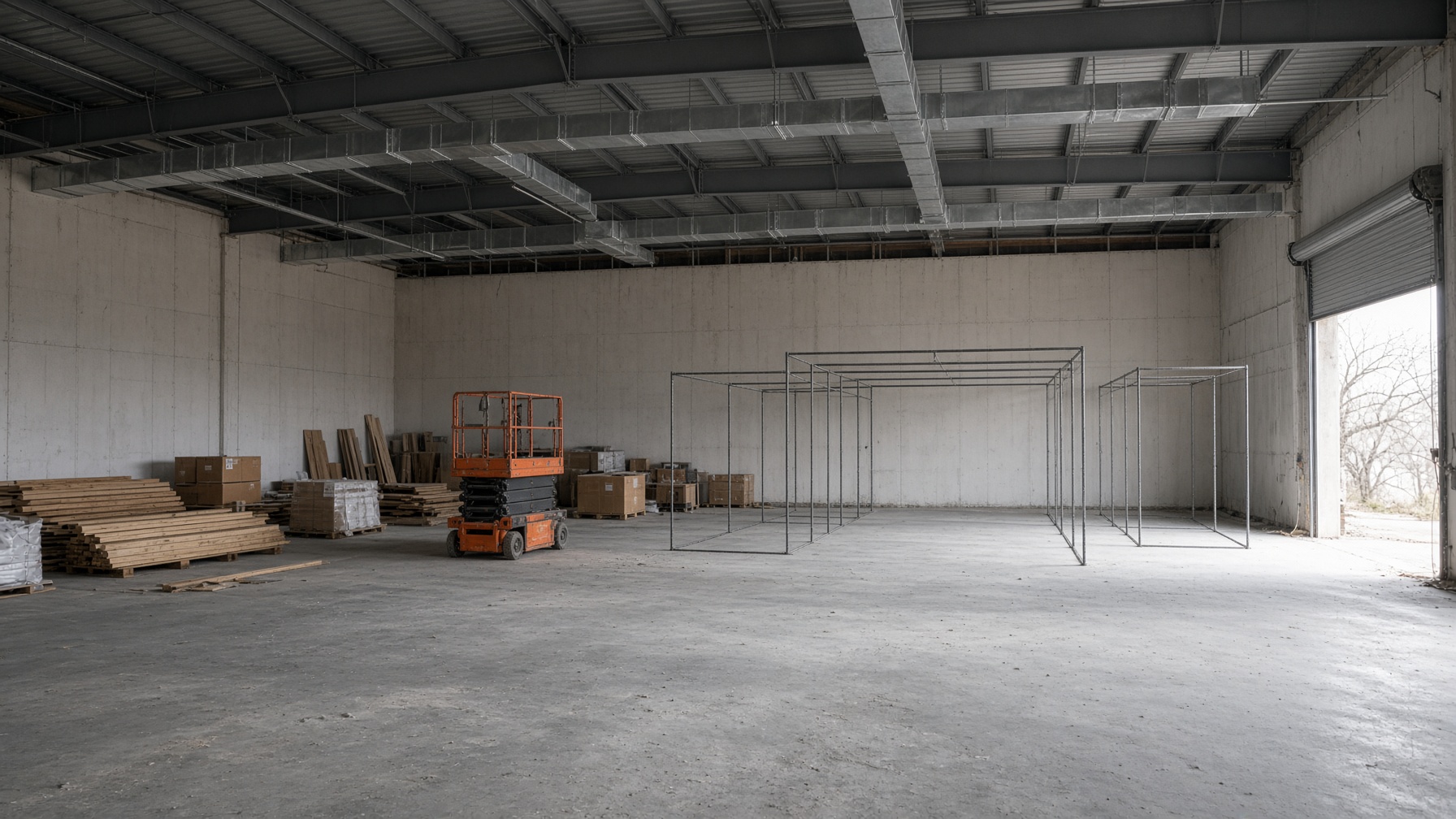 Current construction progress inside the future BDA Stafford facility